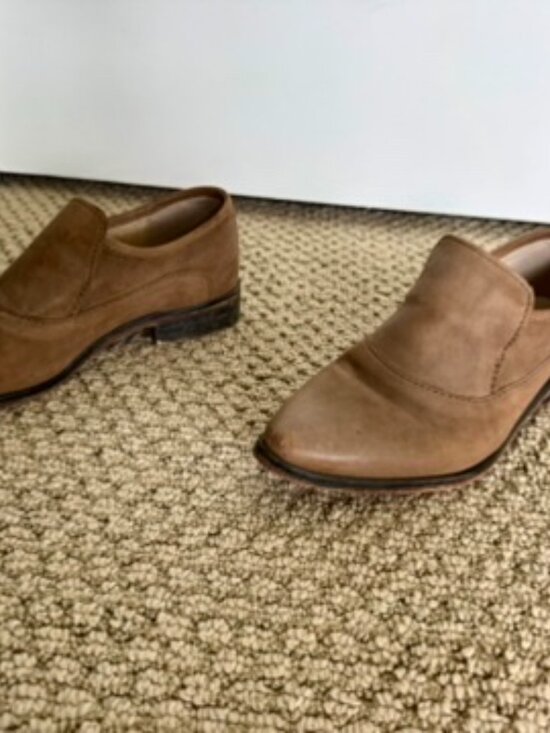 Free People Brady Leather Slip-On Loafer | Taupe Tan Pointed Toe - Picture 4 of 7